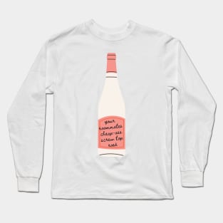 Your roommates cheap-ass screw top rose - inspired by Taylor Swift - Midnights - Maroon Long Sleeve T-Shirt